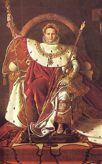 Jean-Auguste Dominique Ingres Napoleon on his Imperial throne France oil painting art